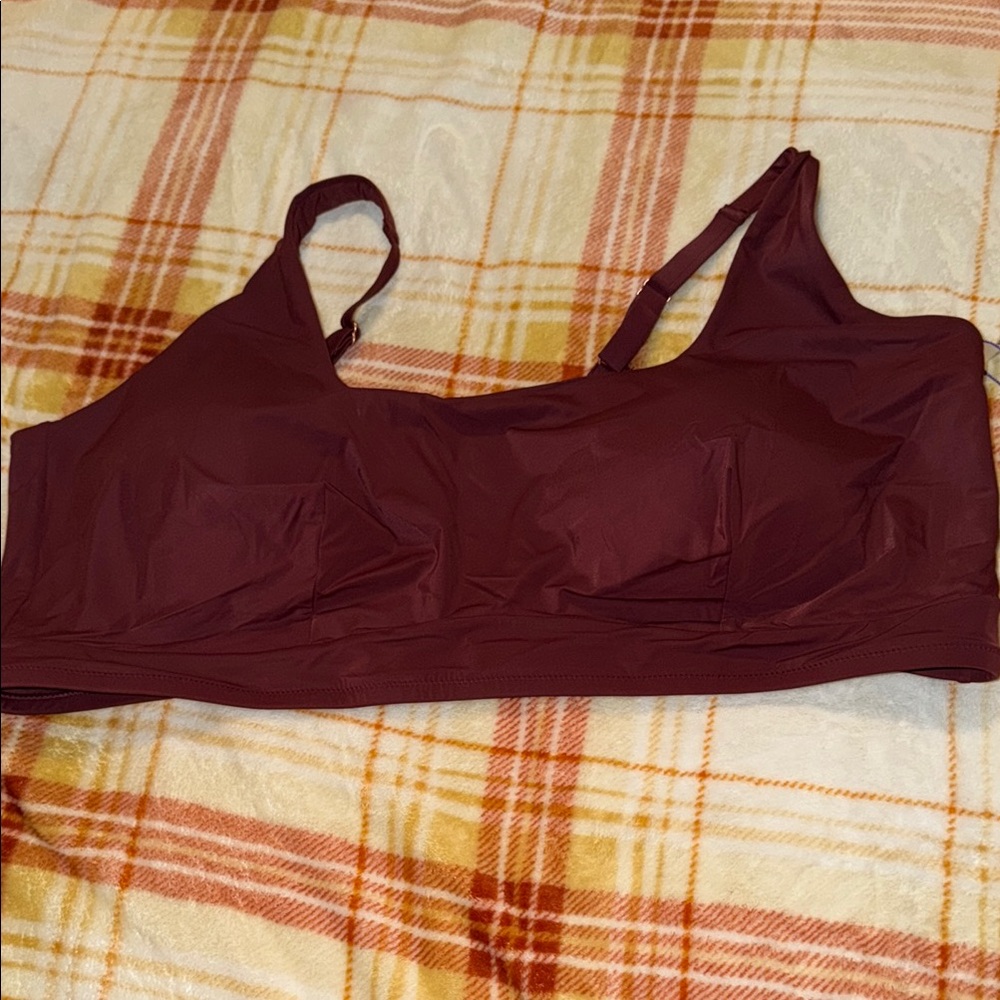 YITTY Deep Maroon Bikini Top